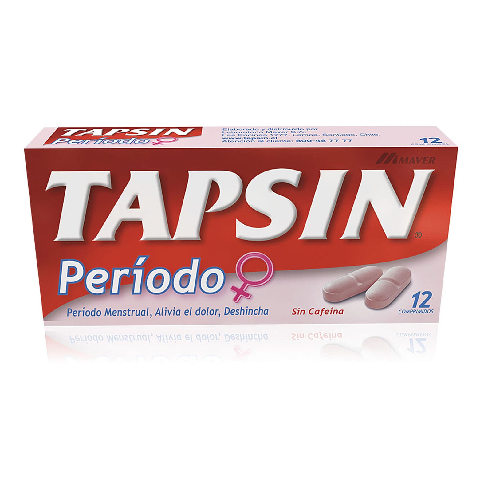 Tapsin Periodo X 12 Comprimidos - Farmacias San Martín