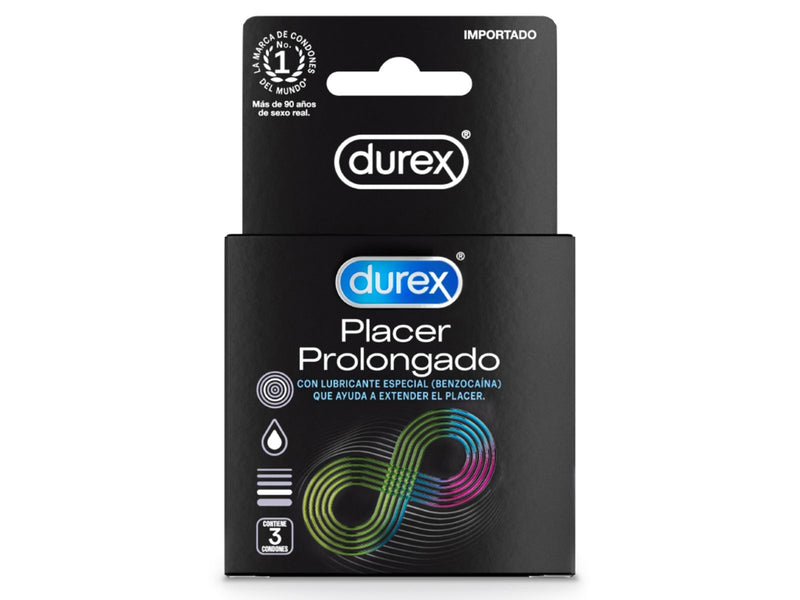 DUREX PLACER PROLONGADO X 3 UNIDADES