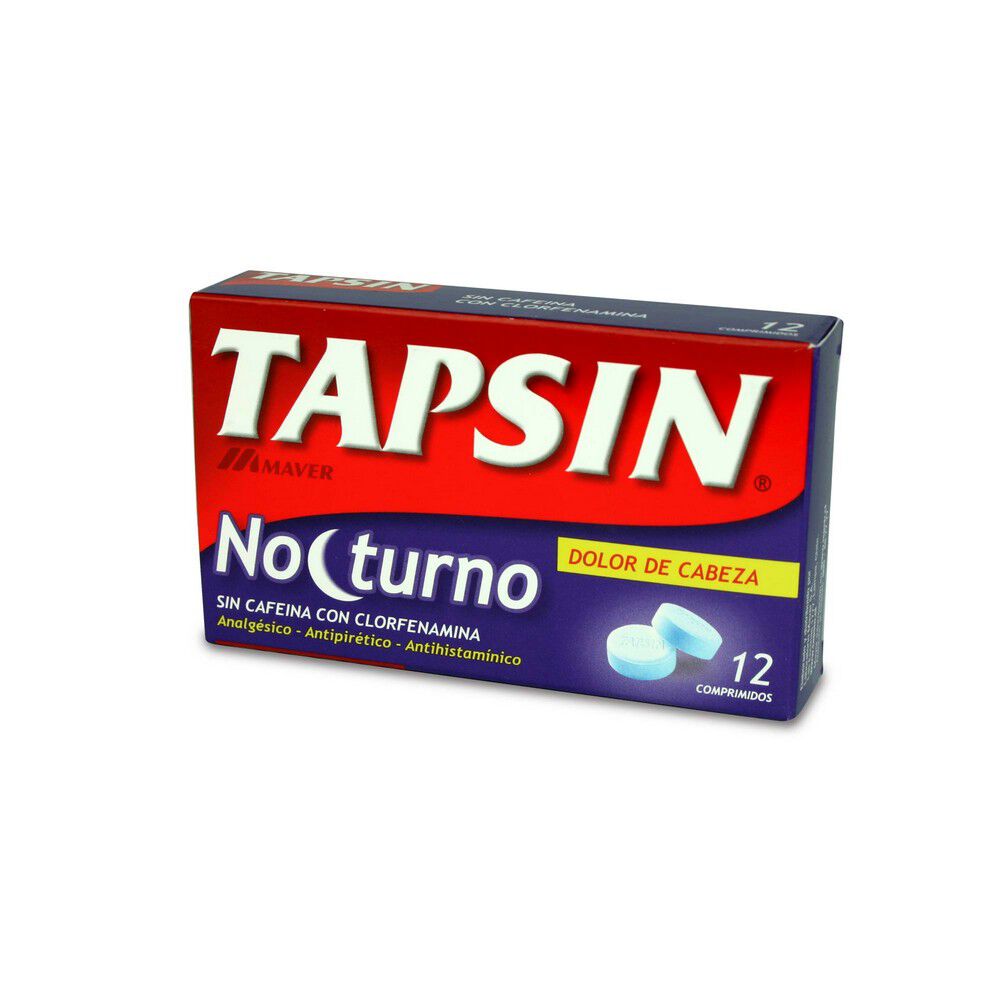 Tapsin Nocturno X 12 Comprimidos - Farmacias San Martín