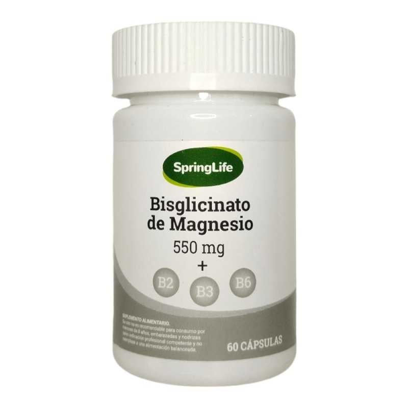 Bisglicinato de Magnesio x 60 Capsulas - SPRINGLIFE - Farmacias San Martín