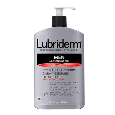 Lubriderm Crema Corporal Men 3 En 1 400Ml - Lubriderm