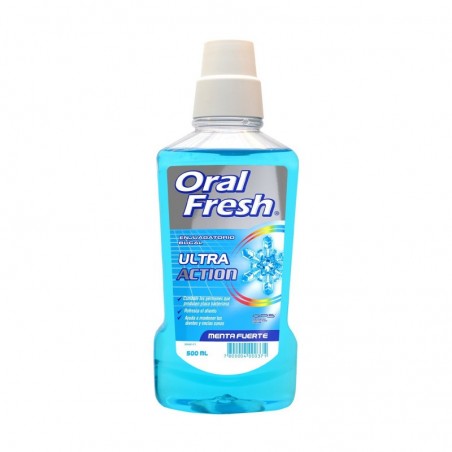 Oral Fresh Enjuague Menta Fuera con Alcohol