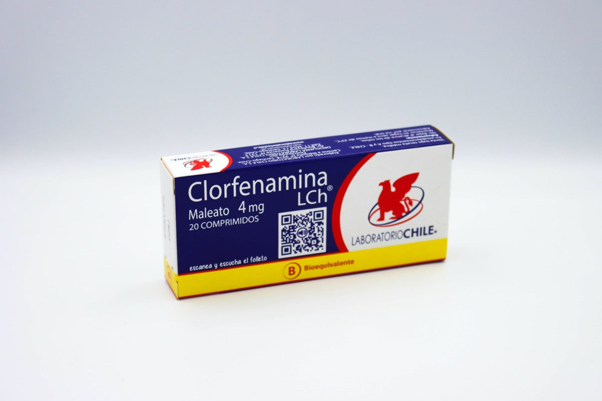 Clorfenamina 4Mg X 20 Comprimidos - Chile