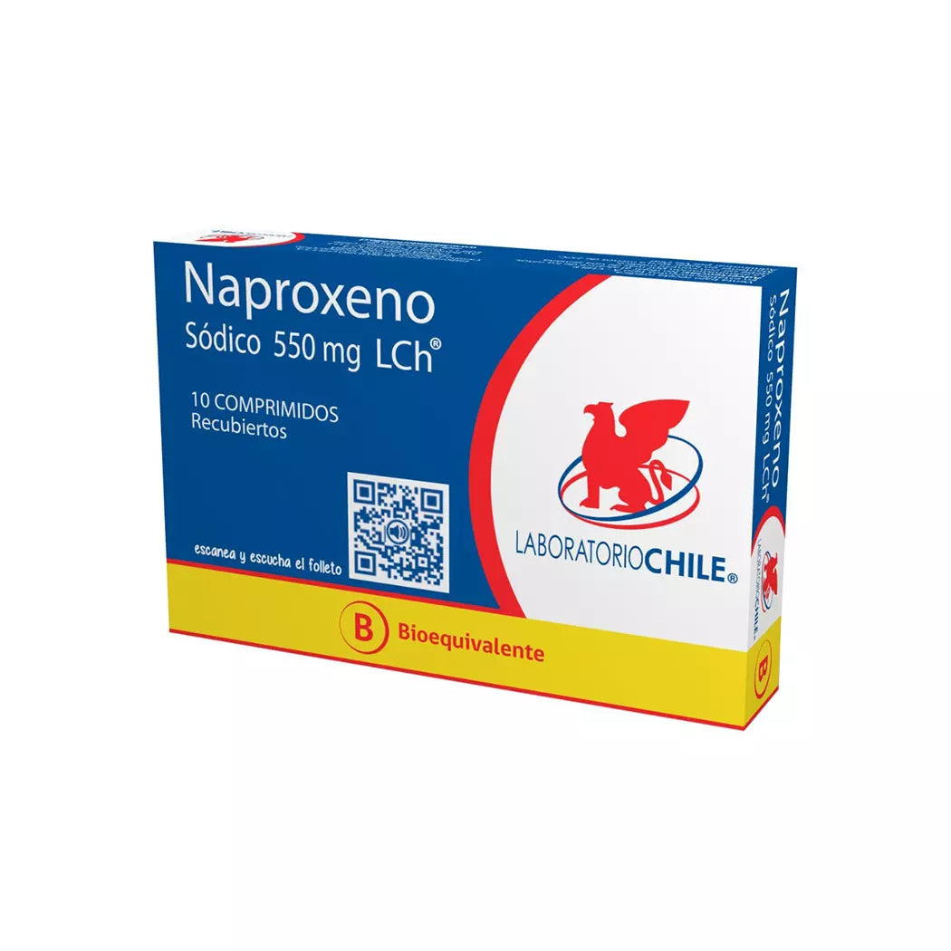 Naproxeno 550Mg X 10 Comprimidos Recubiertos - Chile