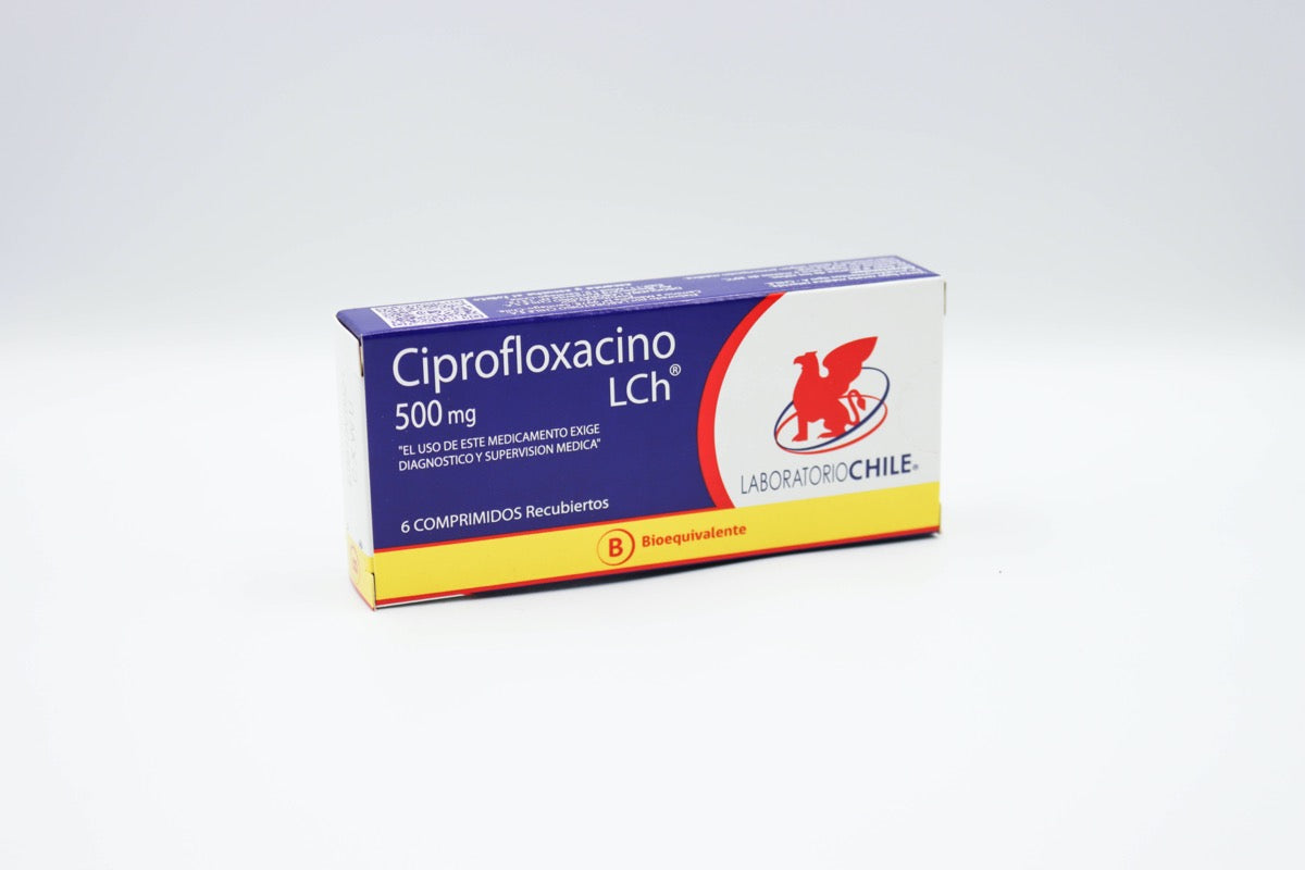 Ciprofloxacino 500Mg X 6 Comprimidos Recubiertos - Chile