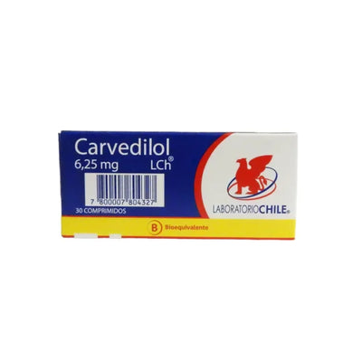 Carvedilol Com 6.25 Mg X 30 - Farmacia