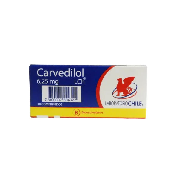 Carvedilol Com 6.25 mg x 30