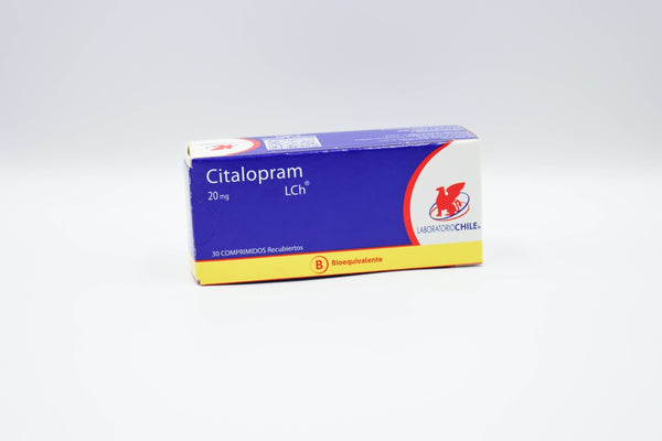 Citalopram 20mg x 30 Comprimidos Recubiertos