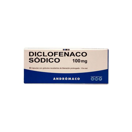 Diclofenaco 100Mg X 8 Capsulas Lib Prolong - Andromaco