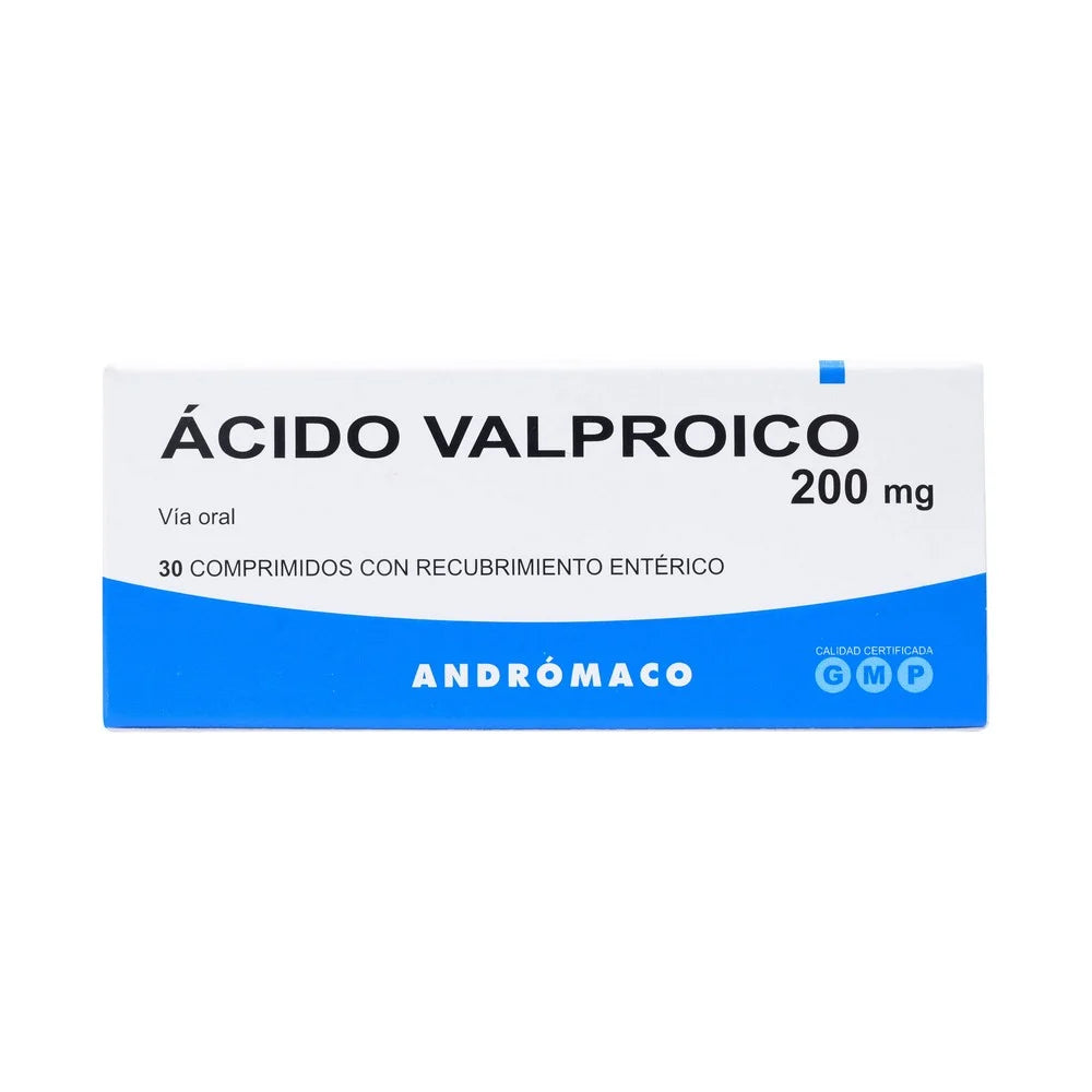 Acido Valproico 200Mg X 30 Comprimidos Recubrimiento Enterico - Andromaco