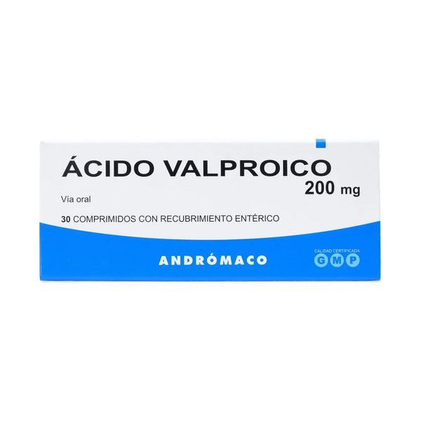 Acido Valproico 200mg x 30 Comprimidos Recubrimiento Enterico