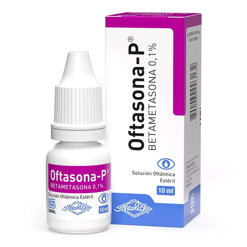 Oftasona-P 0.1% Gotas Oftalmicas 10Ml - Nicolich