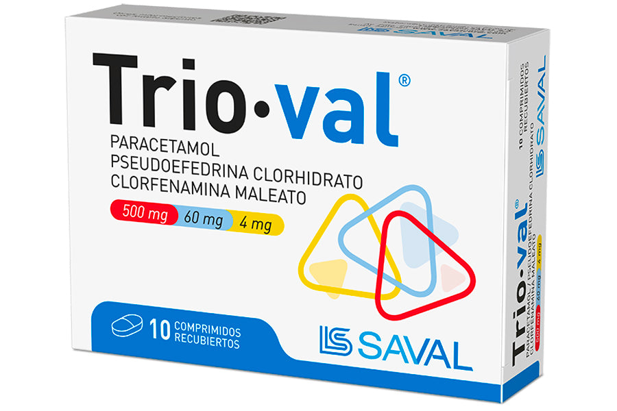 Trioval x 10 Comprimidos Recubiertos - SAVAL - Farmacias San Martín