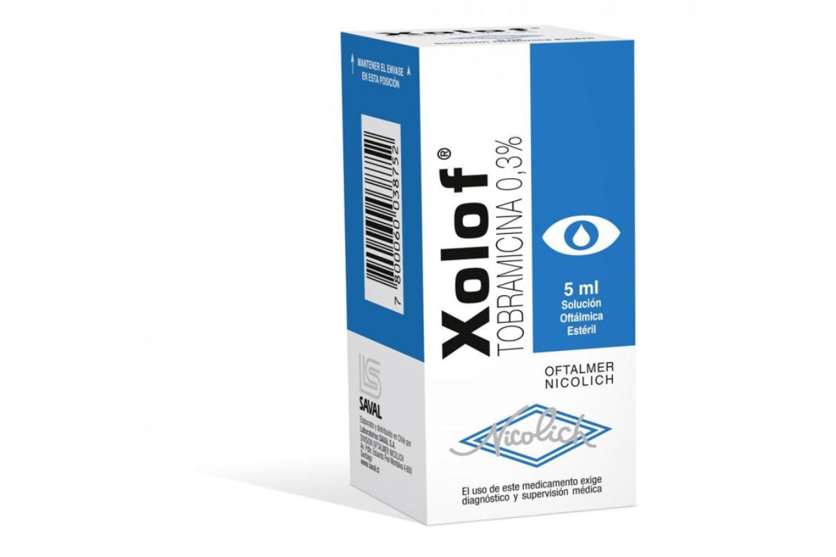 Xolof 0.3% Gotas Oftalmicas 5ml - NICOLICH - Farmacias San Martín