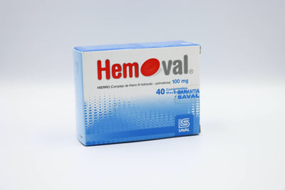 Hemoval 100Mg X 40 Comprimidos Masticables - Saval