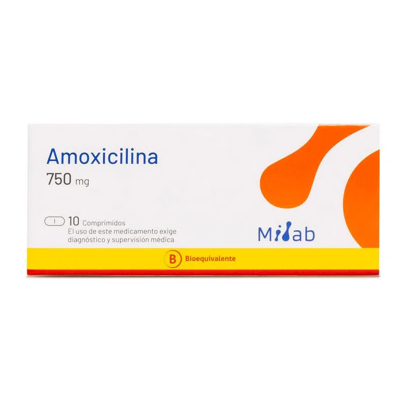 Amoxicilina 750Mg X 10 Comprimidos - Mintlab