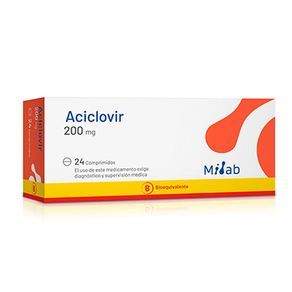 Aciclovir 200Mg X 24 Comprimidos - Mintlab