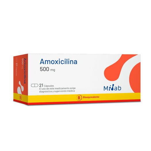 Amoxicilina 500Mg X 21 Capsulas - Mintlab