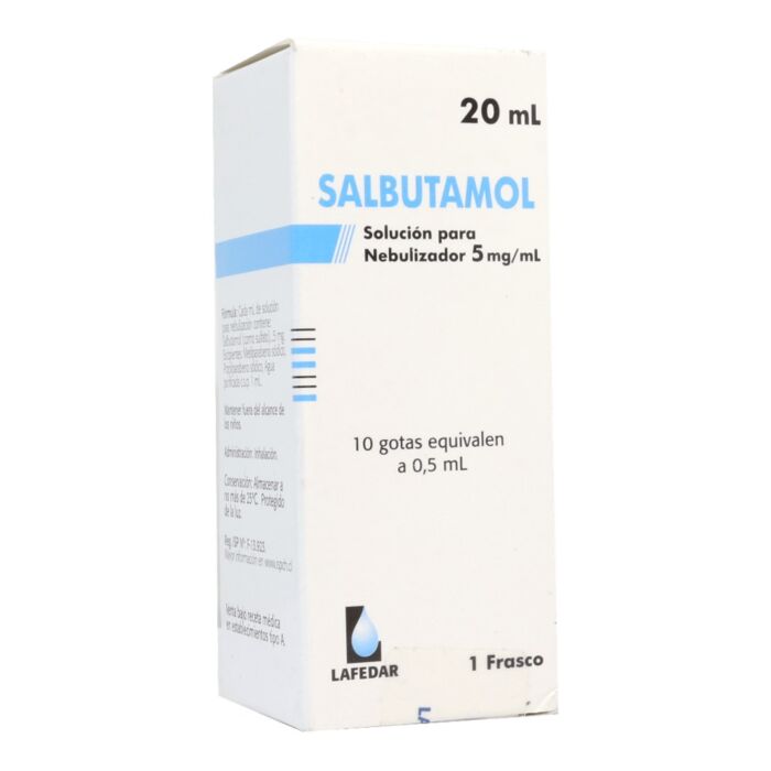 Salbutamol 5Mg/Ml Solucion Nebulizar 20Ml - Lafedar