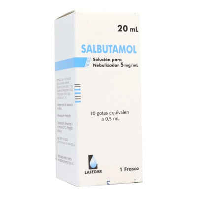 Salbutamol 5Mg/Ml Solucion Nebulizar 20Ml - Lafedar