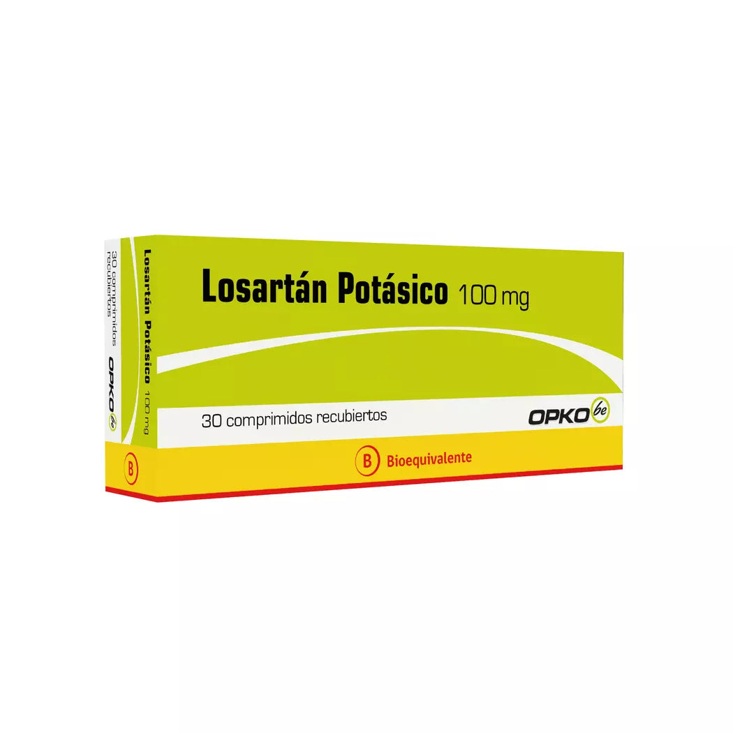 Losartan 100Mg X 30 Comprimidos Recubiertos - Opko