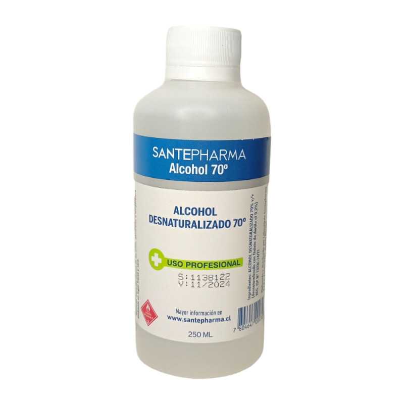 Alcohol 70º Desnaturalizado 250ml - DIFEM - Farmacias San Martín