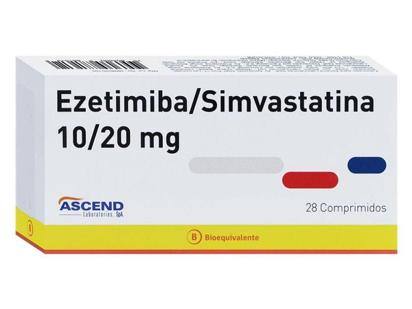 Ezetimiba/simvastatina 10/20 mg x 28 Comp