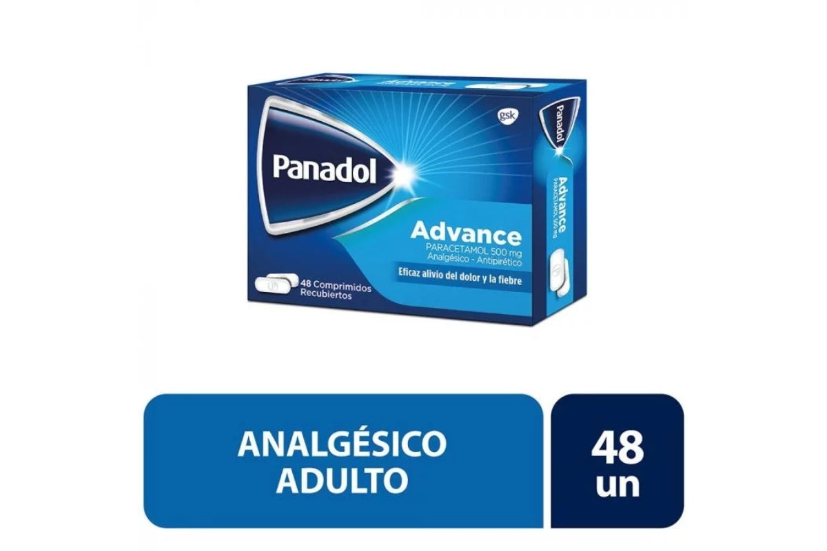 Panadol Advance 500mg x 48 Comprimidos Recubiertos - GSK - Farmacias San Martín