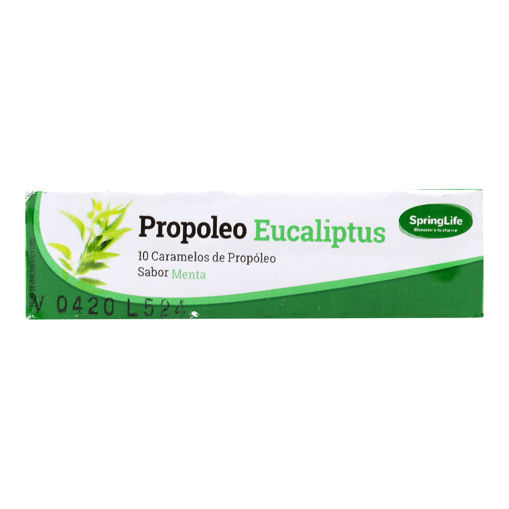 Propoleo Eucaliptus Caramelos x 10 Un - SPRINGLIFE - Farmacias San Martín