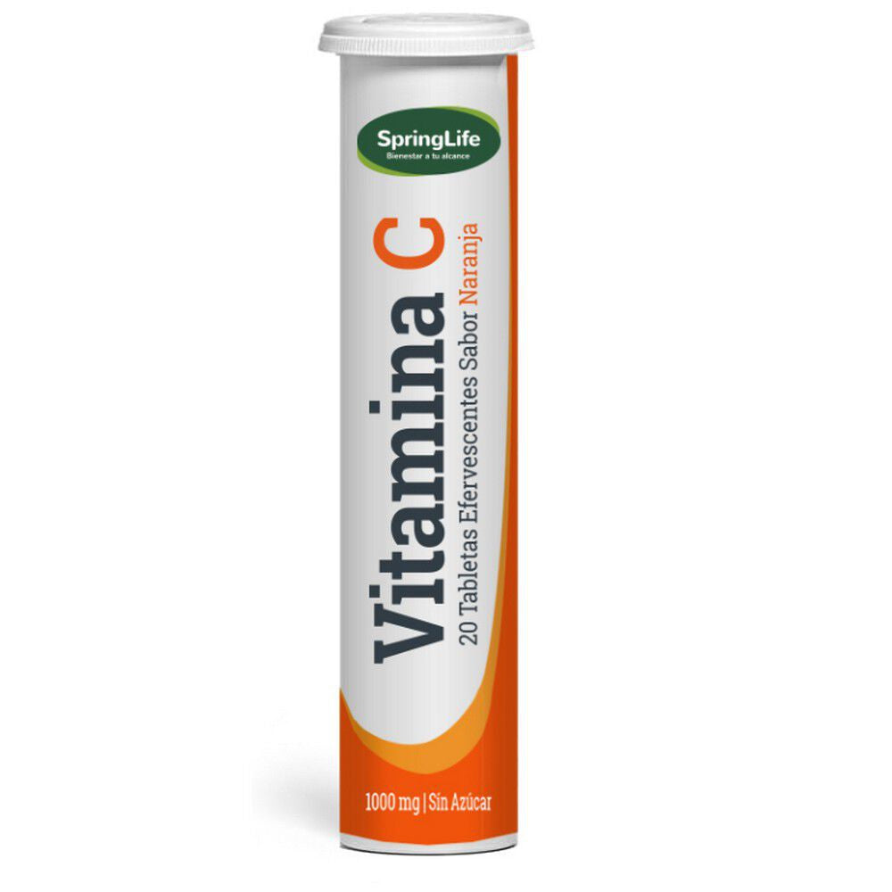 Vitamina C 1000 mg x 20 Tabl Eferv - SPRINGLIFE - Farmacias San Martín