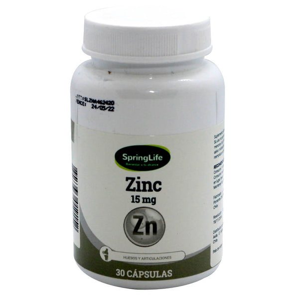 Zinc 15mg x 30 Capsulas