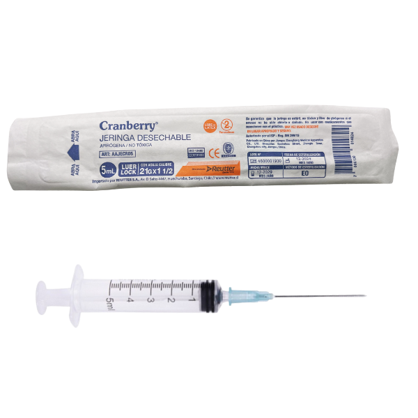 Cranberry Jeringa 5ml con Aguja - REUTTER - Farmacias San Martín