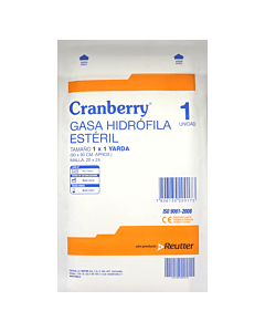 Cranberry Gasa Hidrofila 1yd x 1yd - REUTTER - Farmacias San Martín