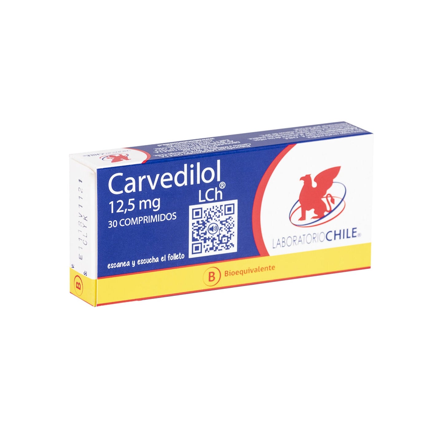 Carvedilol 12.5mg x 30 Comprimidos - CHILE - Farmacias San Martín