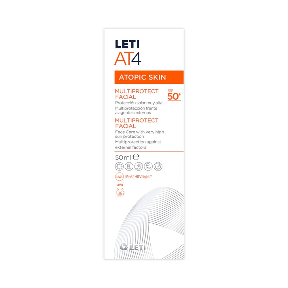 Leti At4 Atopic Skin Facial Multiprotector 50fps 50ml - BAGO - Farmacias San Martín