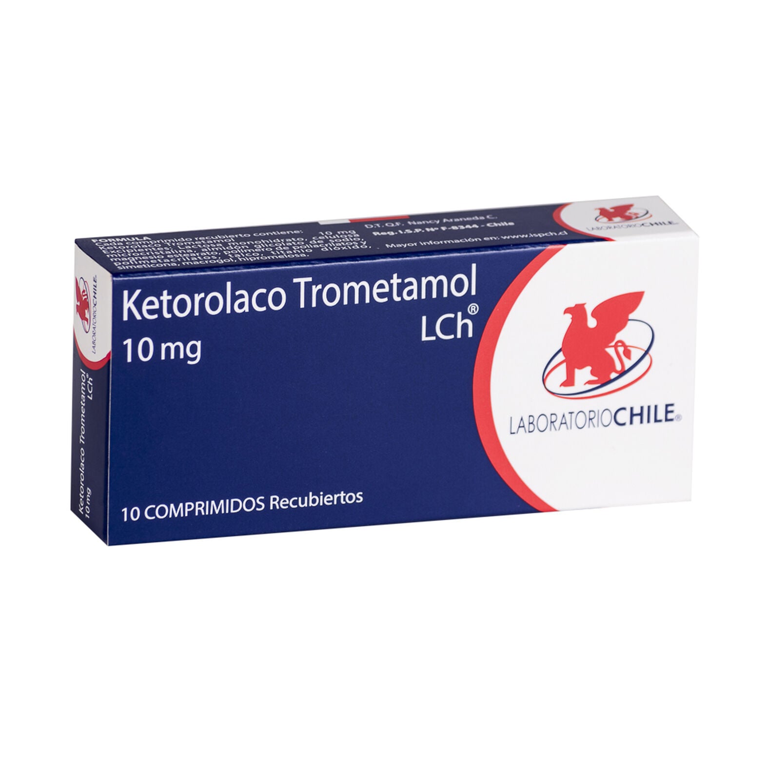 Ketorolaco 10mg x 10 Comprimidos Recubiertos - CHILE - Farmacias San Martín