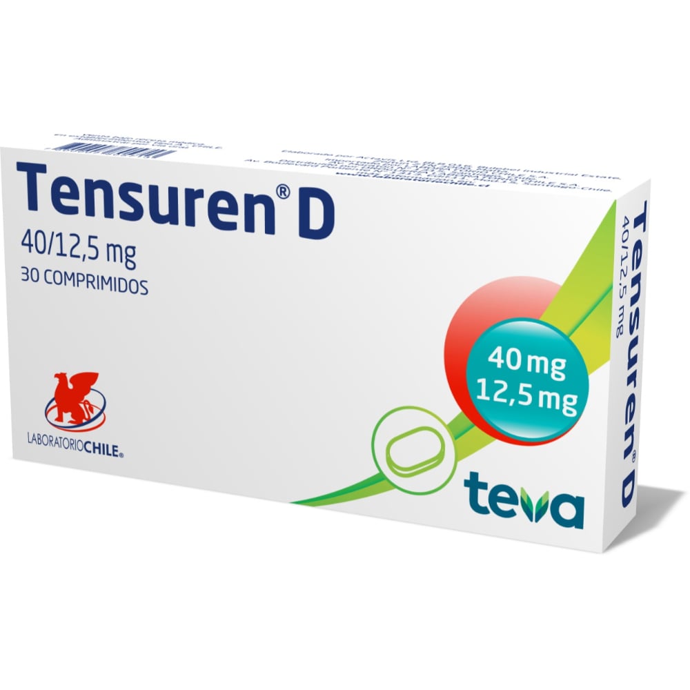 Imagen del producto Tensuren D 40/12.5 mg x30 comp. de TEVA