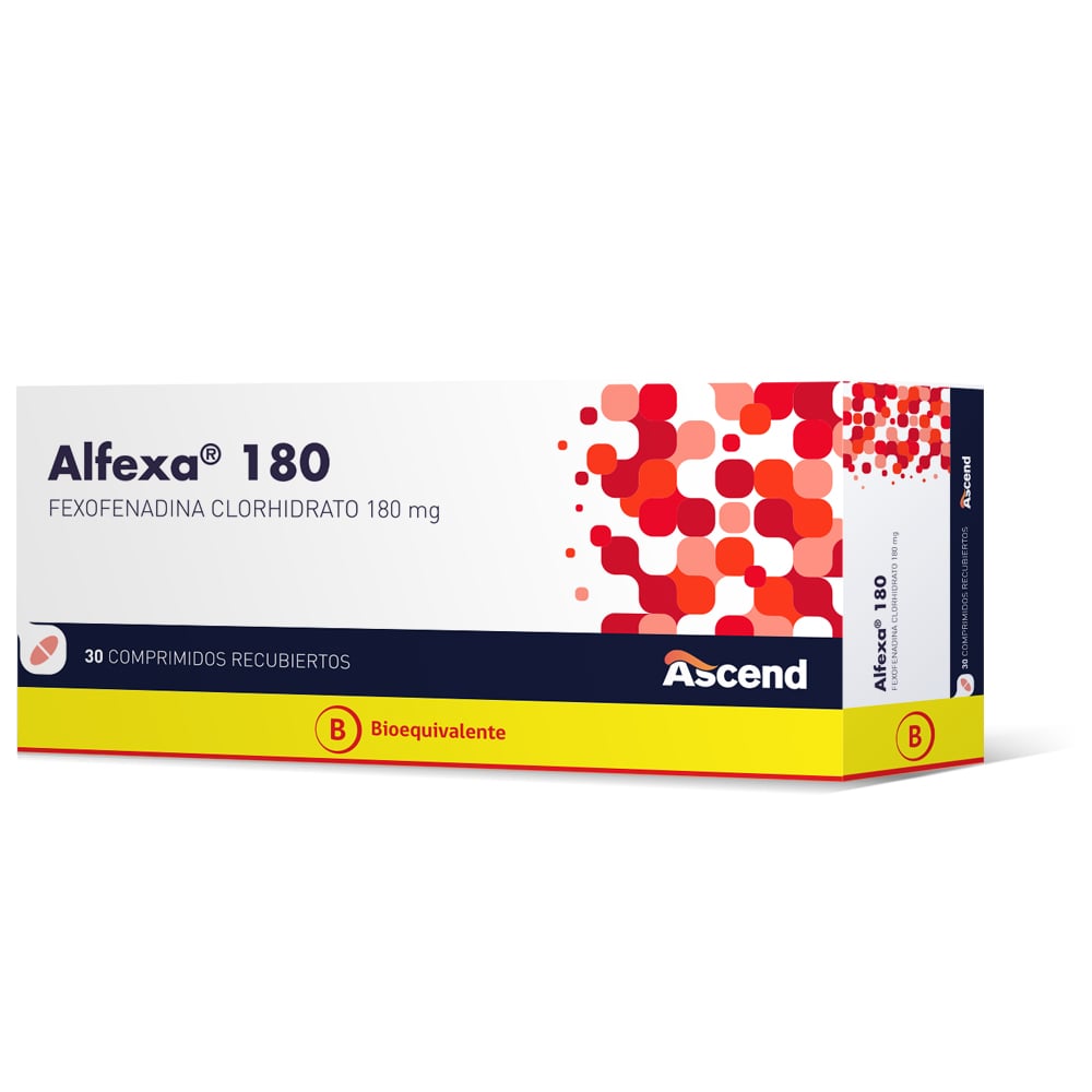 Alfexa 180mg x 30 Comprimidos Recubiertos - ASCEND - Farmacias San Martín