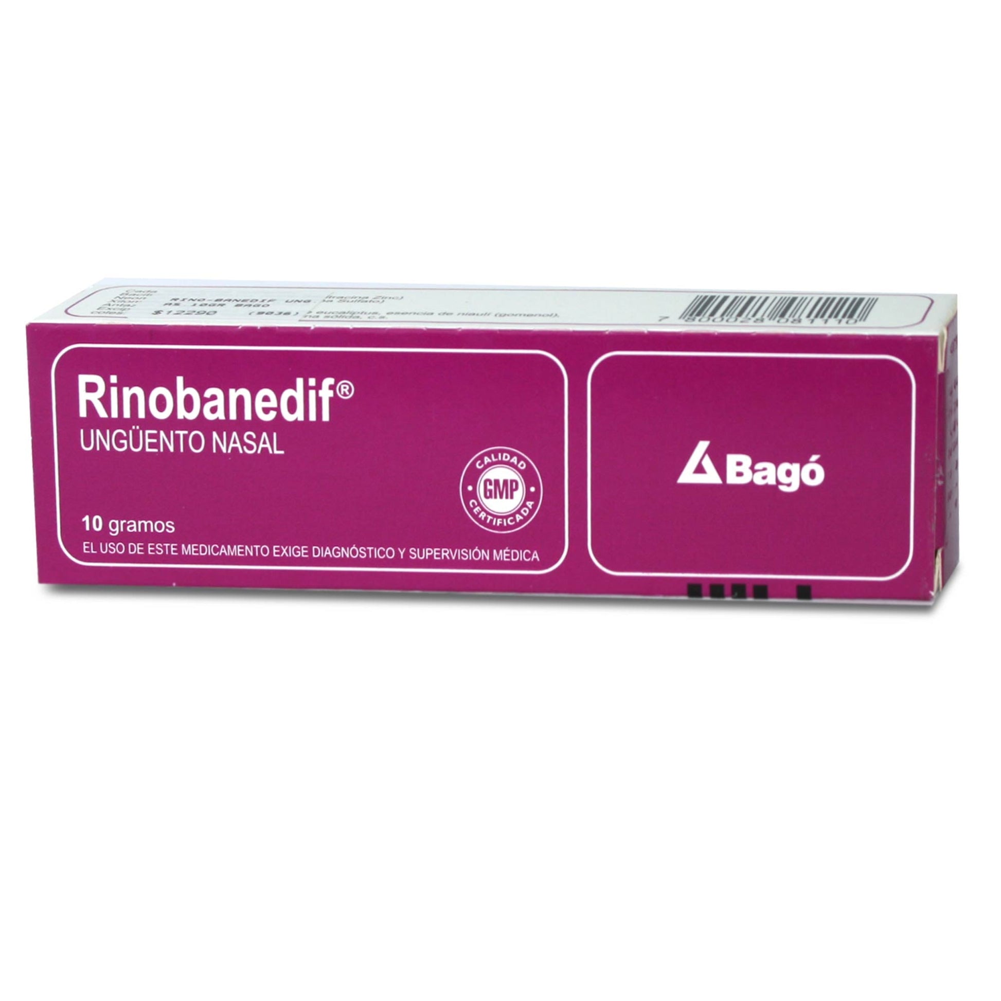 Rinobanedif Ung Nasal x 10 gr - BAGO - Farmacias San Martín