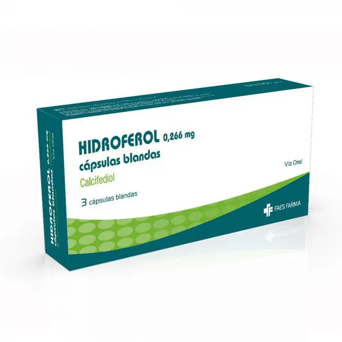 Hidroferol Cap 0.266 x 3 - FAES FARMA - Farmacias San Martín
