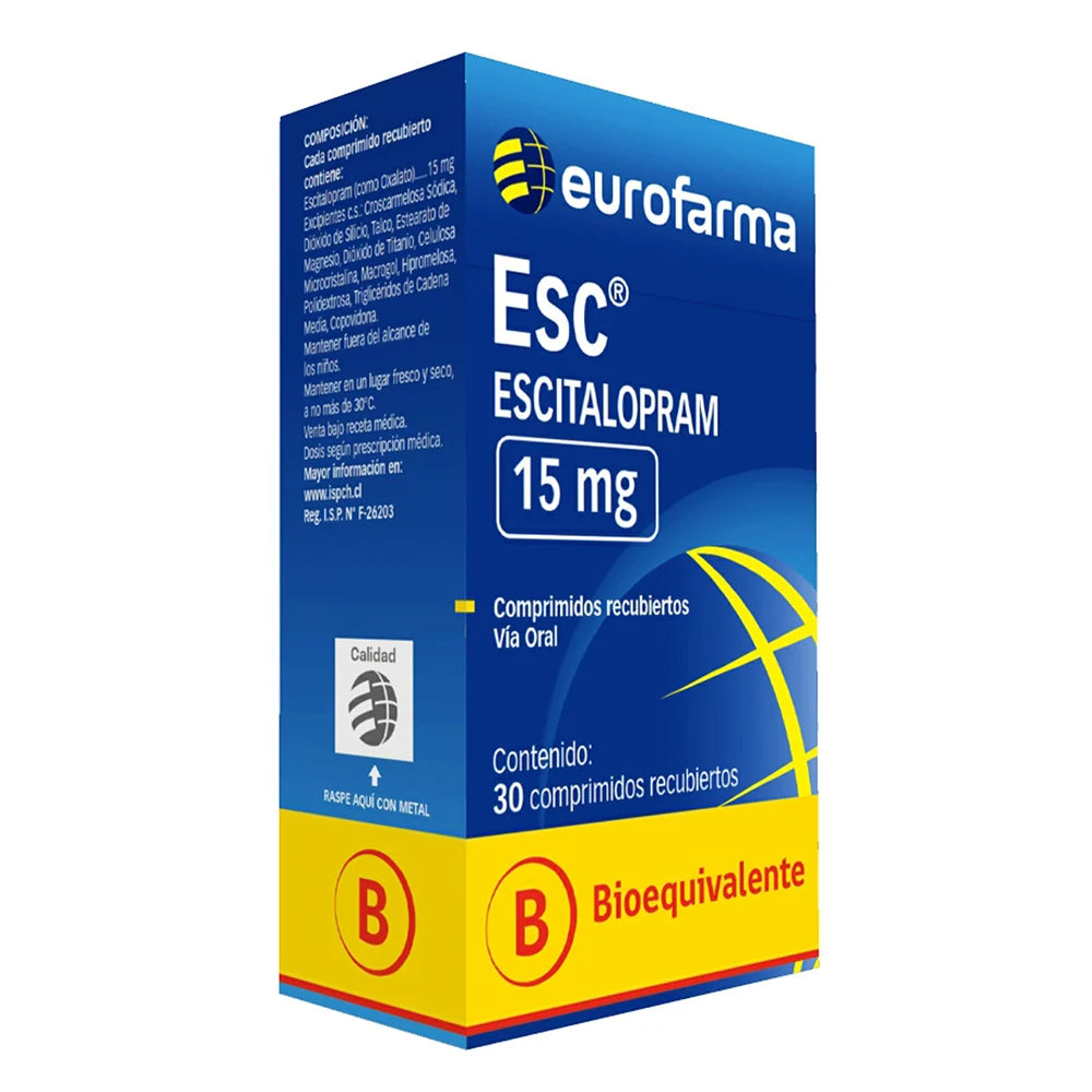 ESC 15MG X 30 COMPRIMIDOS RECUBIERTOS