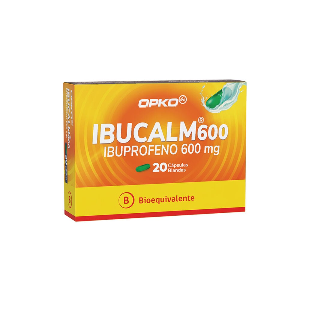 Imagen del producto Ibucalm 600 mg x20 cáps. Blandas de OPKO
