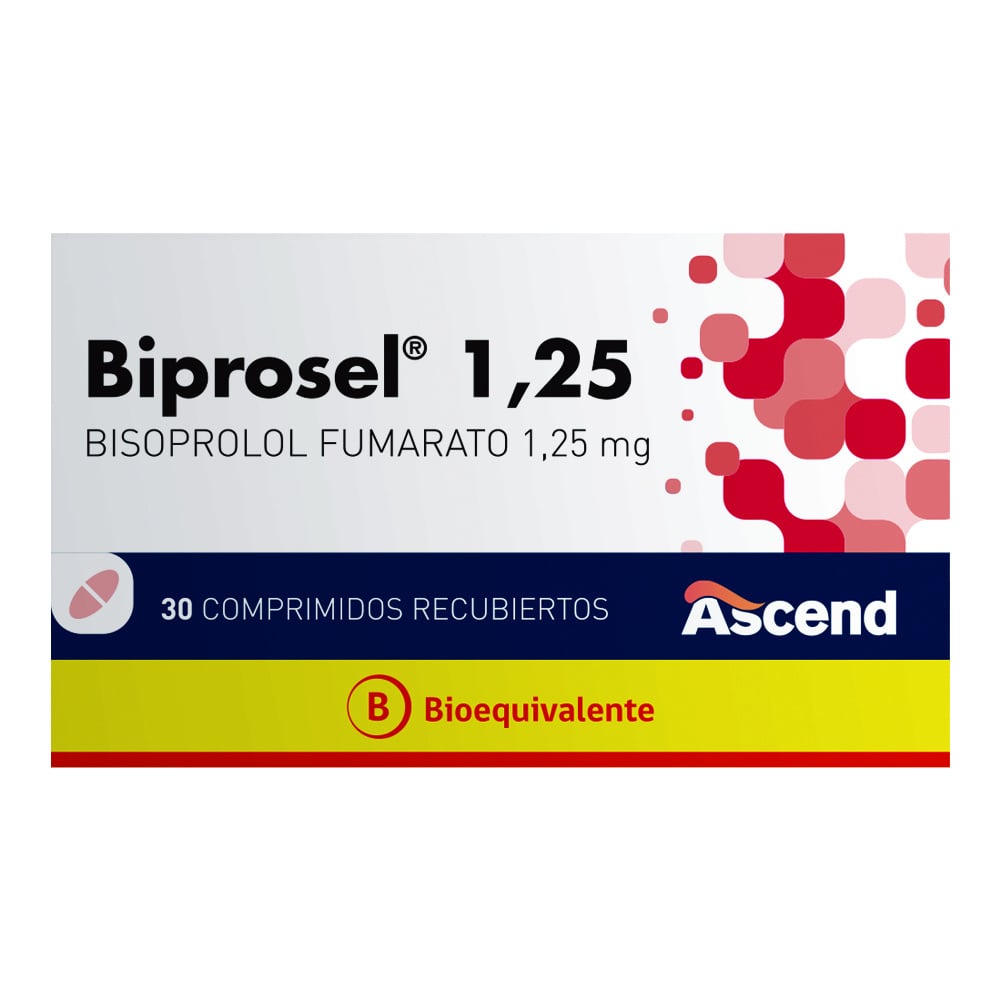 Biprosel 1.25mg x 30 Comprimidos Recubiertos - ASCEND - Farmacias San Martín