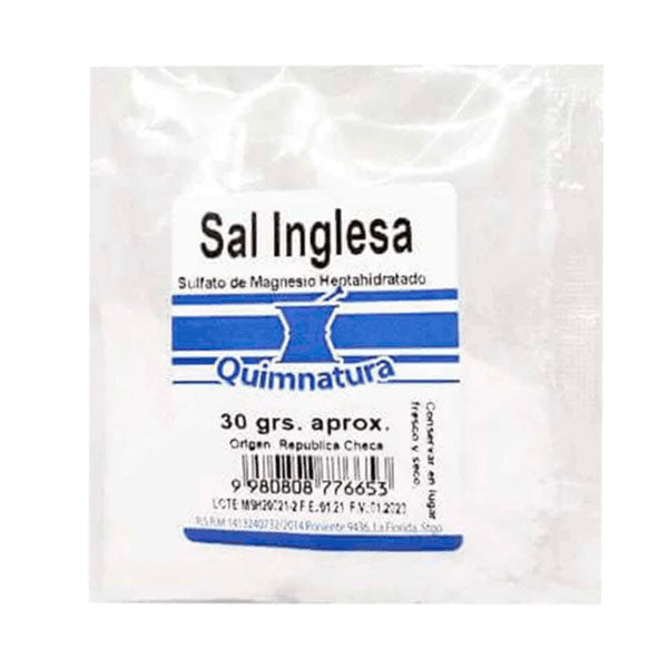 Sal Inglesa Sobres 30gr - QUIMNATURA - Farmacias San Martín