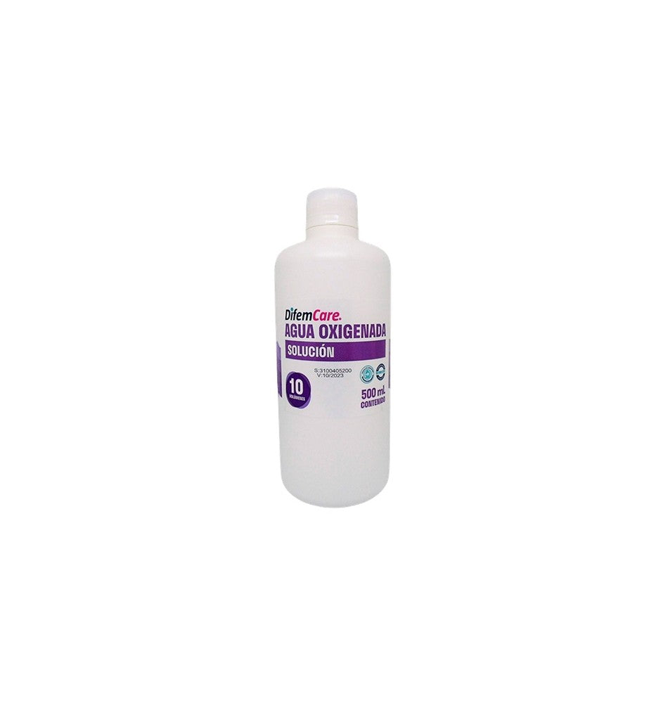 Agua Oxigenada 10vol 500ml - DIFEM - Farmacias San Martín