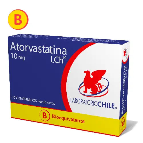 Atorvastatina 10mg x 30 Comprimidos Recubiertos