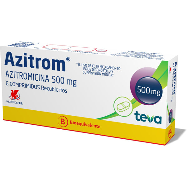 AZITROM 500MG X 6 COMPRIMIDOS RECUBIERTOS
