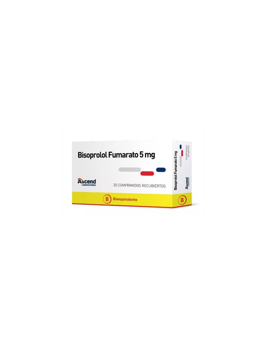 BISOPROLOL 5MG X 30 COMPRIMIDOS RECUBIERTOS