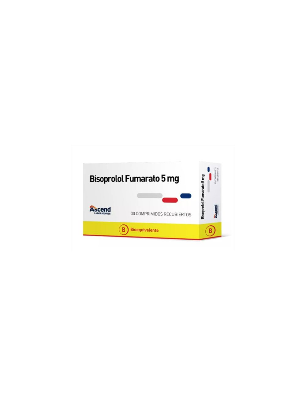 Bisoprolol 5mg x 30 Comprimidos Recubiertos - ASCEND - Farmacias San Martín