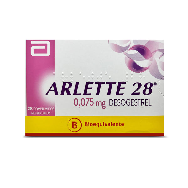 ARLETTE 28 X 28 COMPRIMIDOS RECUBIERTOS
